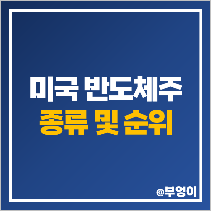 미국 반도체주 순위 엔비디아 주식 인텔 AMD 목표 주가 미국 반도체주 순위 엔비디아 주식 인텔 AMD 목표 주가