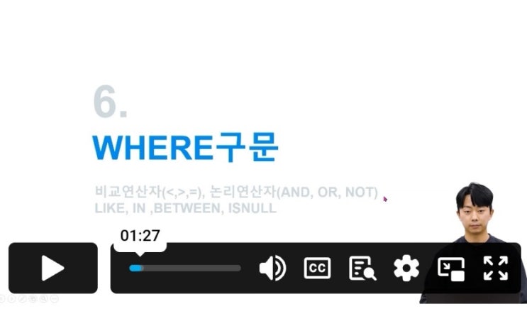  [SQL] 메타코드 강의 후기_WHERE구문