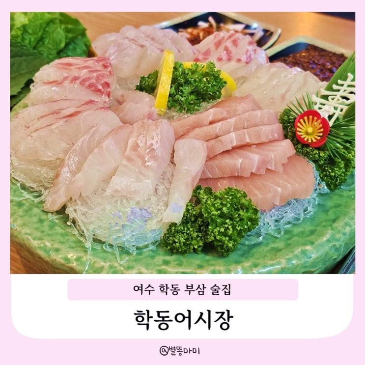  여수 학동 부삼 술집 여수 시청 횟집 학동어시장