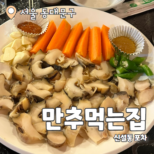  만추먹는집 : 정겨운 신설동포차 내돈내산 강력추천후기