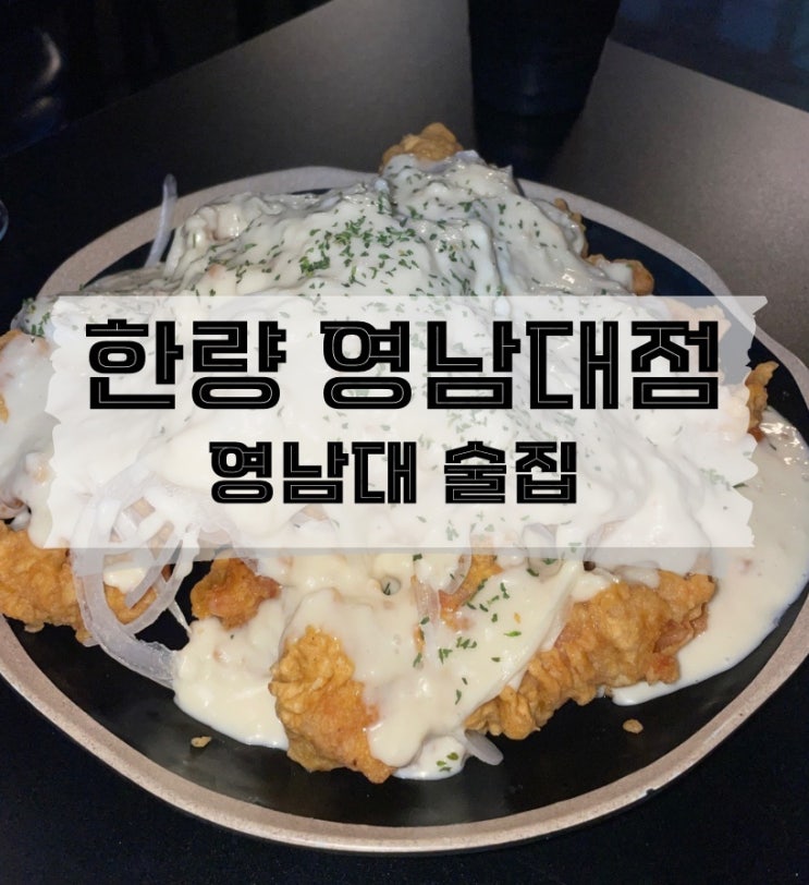  [경북/경산]웬만한 치킨집보다 치킨이 맛있었던 영남대술집 한량 영남대점