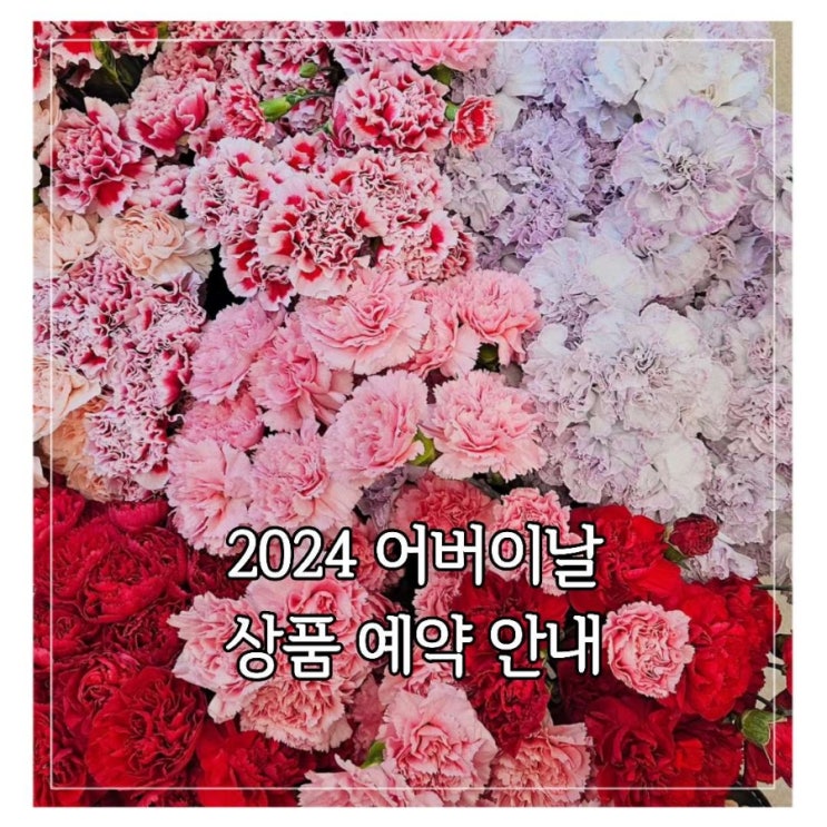  2024 어버이날 상품 안내 및 사전예약접수