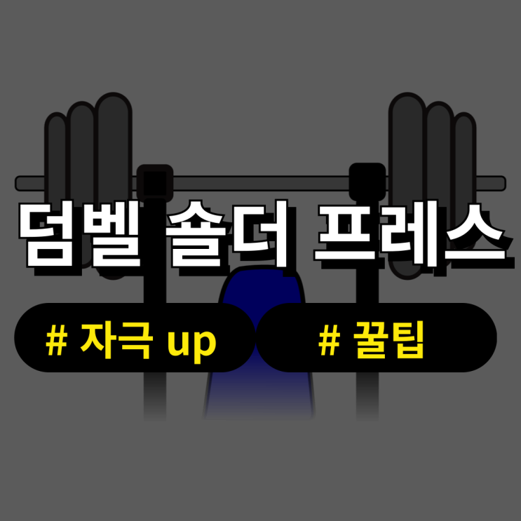  덤벨 숄더 프레스 무게 효과, 자극 잘 오는 팁