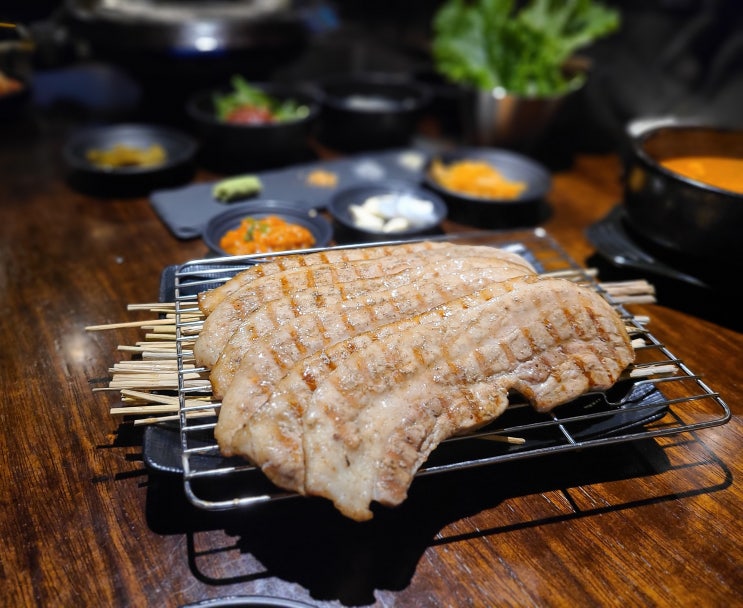  인천시청 우대갈비, 삼겹살이 맛있는 구월동 고기집 맛집 짚불구이 짚념