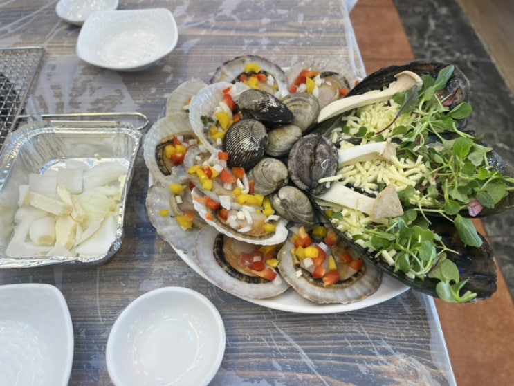  청사포조개구이 구워주는 맛집 도희네