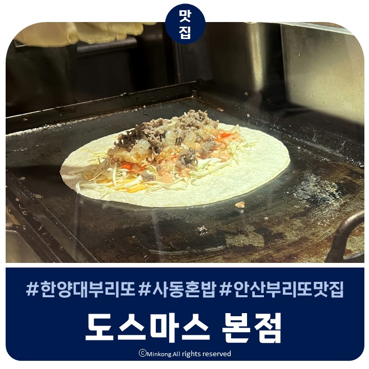 안산 사동 부리또 한양대맛집 도스마스 본점