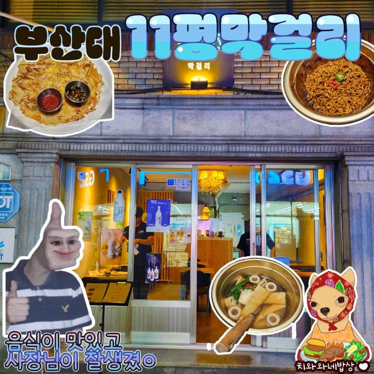  부산대 가성비 술집 11평막걸리 신상 핫플