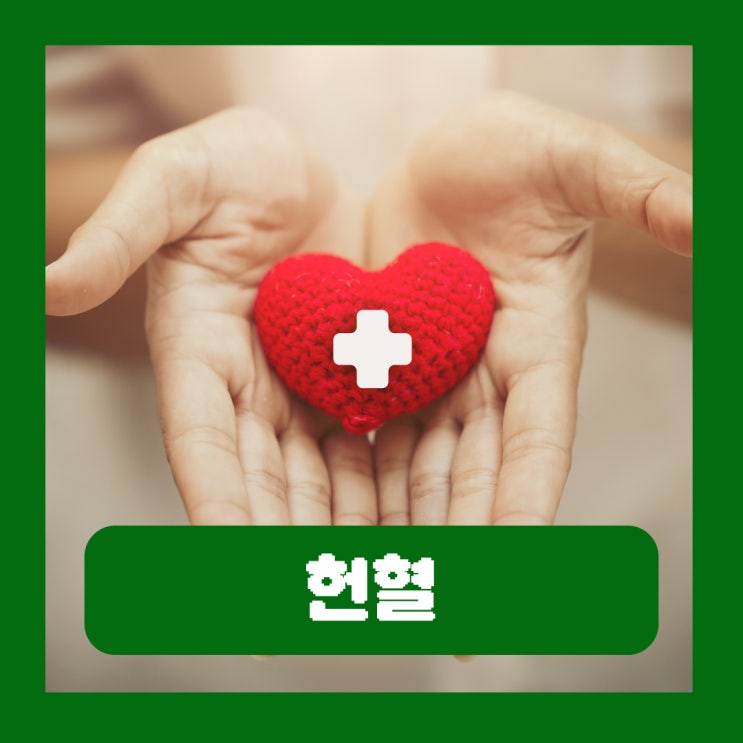  전혈 혈장 혈소판 헌혈 종류별 주기 소요시간