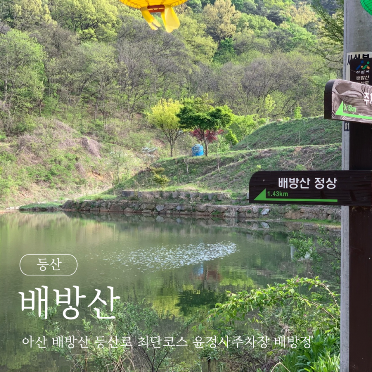  아산 배방산 등산로 최단코스 윤정사주차장 배방정