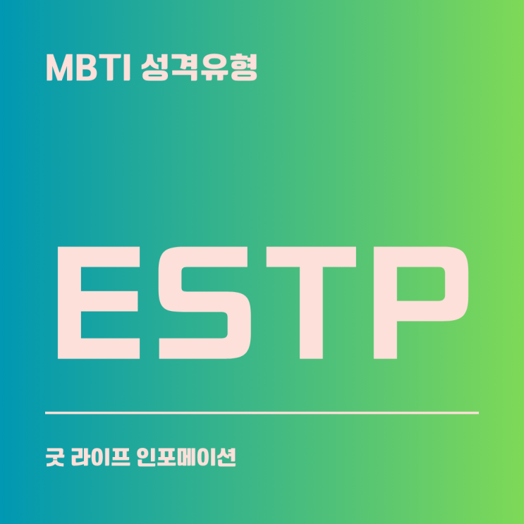 ESTP : 활동적이고 사교적인 기업가(도전형)