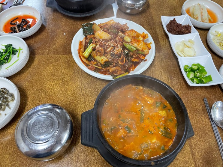 [제주맛집] 제주 연동 공항 근처 청국장 제육볶음 맛집 모심 청국장