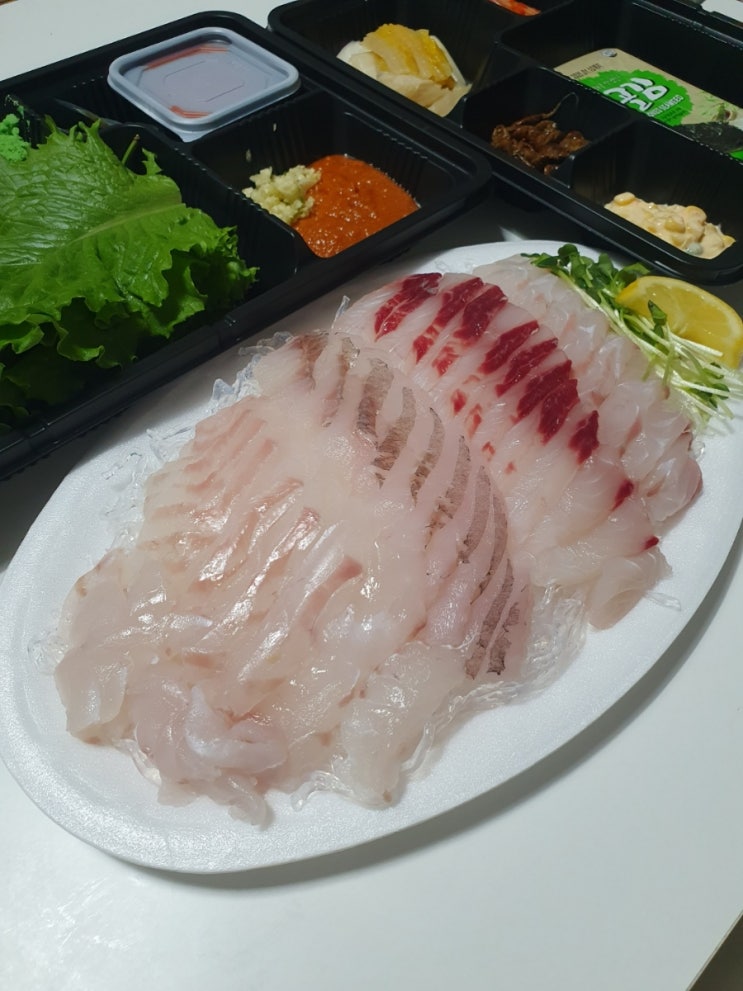  청주횟집 청운수산활어직판장 하복대점 모듬회 포장