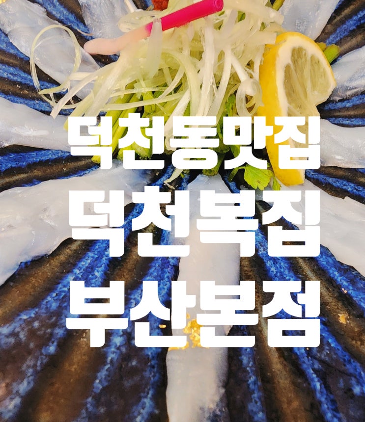  덕천동 맛집 덕천 복집 부산본점에서 몸보신 복 한상