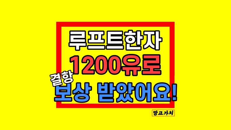 '3월 지상직원 파업' 루프트한자 결항 보상 받은 후기 '3월 지상직원 파업' 루프트한자 결항 보상 받은 후기