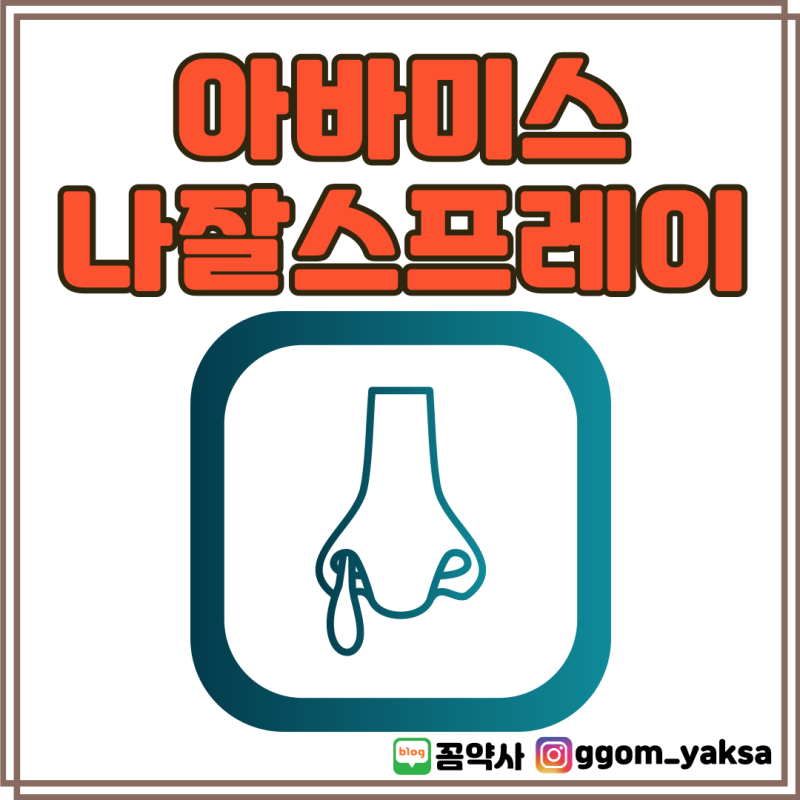 아바미스나잘스프레이 사용법, 현직 약사가 한 번에 정리