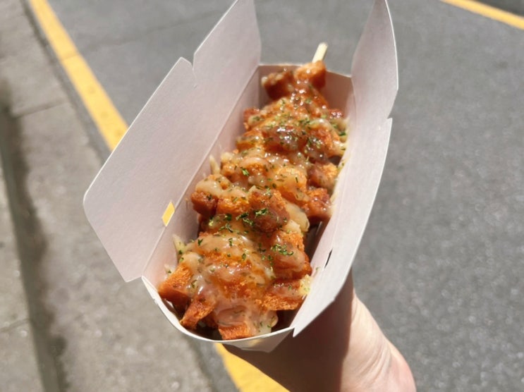  명랑핫도그 신메뉴 의성 마늘 크런치핫도그 내돈내산 솔직후기!