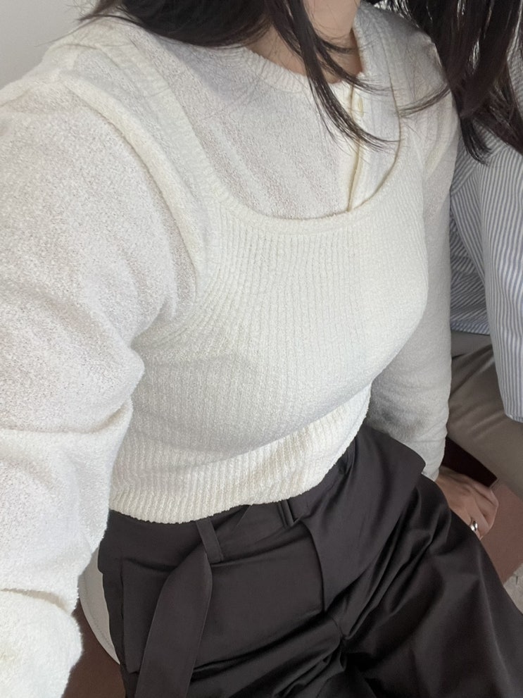  여름 가디건 코디 3가지 | NORGRET 노리그렛 가디건 세트 리뷰(NR Summer Boucle Cardigan & Sleeveless ivory)