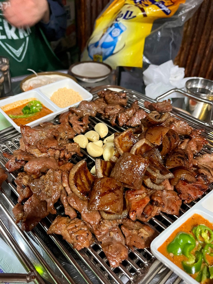  용산역 맛집 손문대구막창갈매기살, 인생 갈매기살 연탄불 고기 맛집