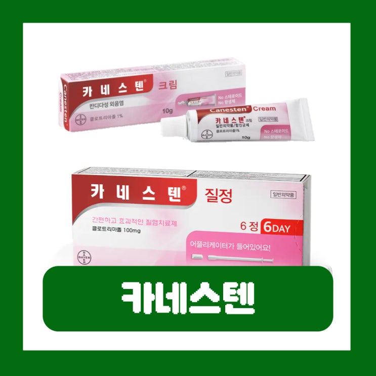  카네스텐 연고 가격 질정 사용법 성분 효과 부작용