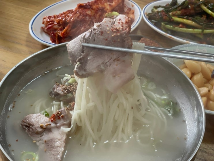  욕쟁이 할머니가 운영하시는 서귀포 고기국수 로컬맛집 고향생각