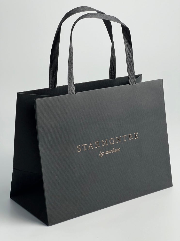  STARMONTRE SHOPPER 스타몽뜨레 쇼핑백, 지속가능한 소비, 쇼핑백, 제작, 의류,명품 패키지, FSC