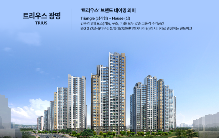  트리우스광명 무순위 임의공급 청약 입지환경 분석 및 모집공고 정리!