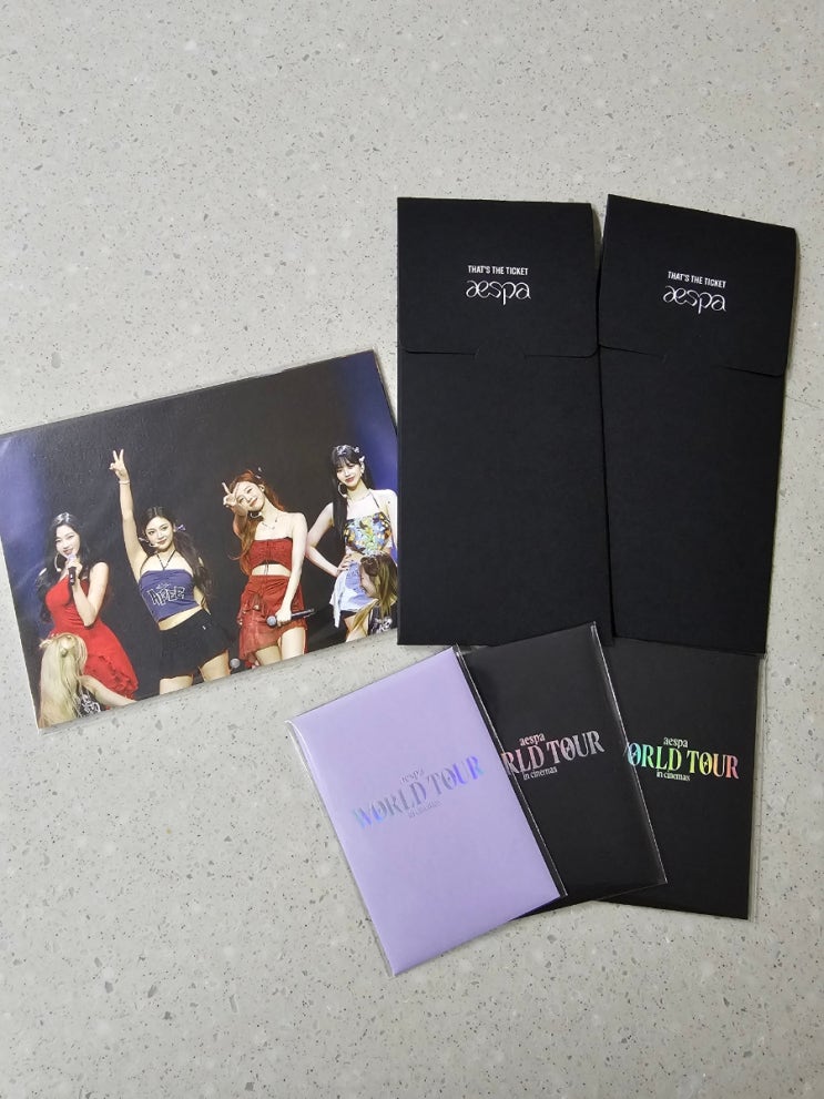 <b>에스파 월드투어</b> 인 시네마 1주차, 2주차 특전  + 아이브... 