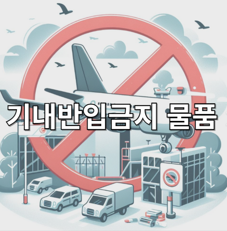  기내반입금지물품 알려드려요