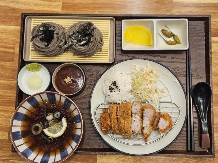  신림 '메밀'과 '마'의 건강한 맛남 소바 맛집 '본동 소바 수제돈까스'