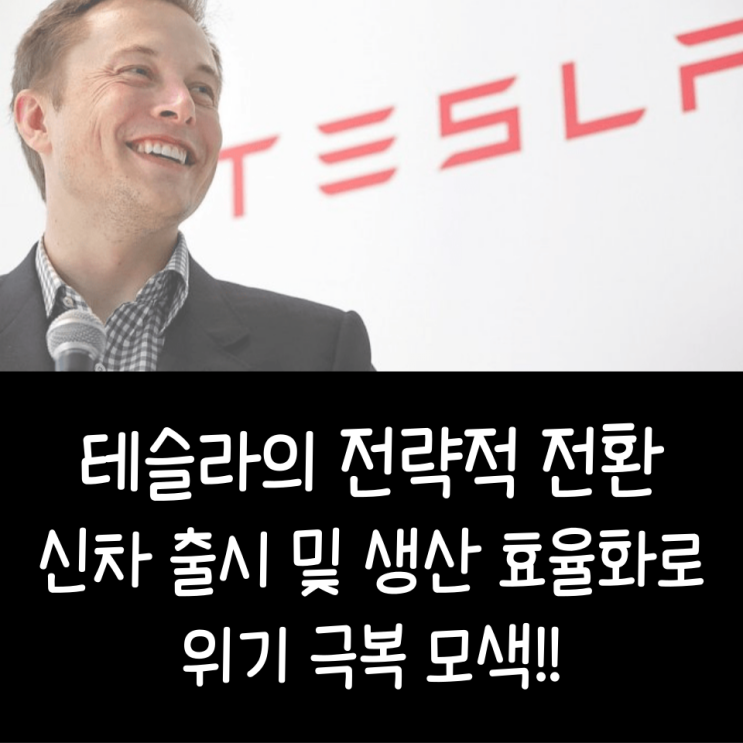  테슬라의 전략적 전환, 신차 출시 및 생산 효율화로 위기 극복 모색