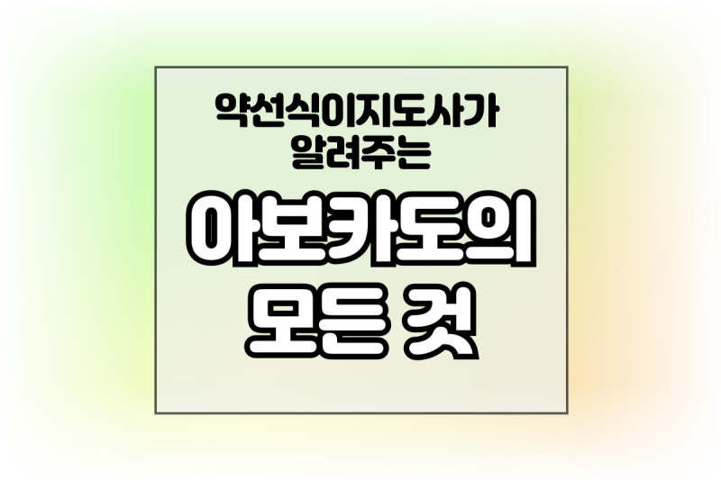 아보카도 아보카드오일 효능 부작용 먹는법(궁합) 보관법 정리