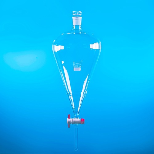  [유리초자] 대용량 Pear형 분액깔때기 5L, 10L, 20L Large Capacity Pear Shape Funnel