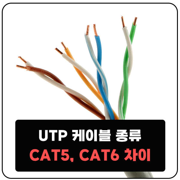  UPT 케이블 종류 CAT.5 6 속도 차이점 및 랜선 제작