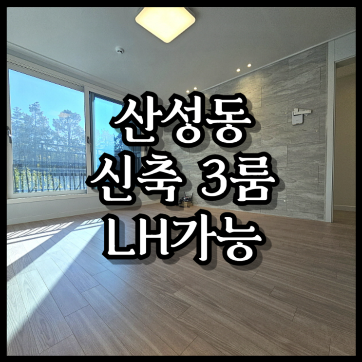  보증보험 가입, 중기청100 가능한 대전 중구 산성동 쓰리룸 다세대(첫입주, 민간장기임대주택)