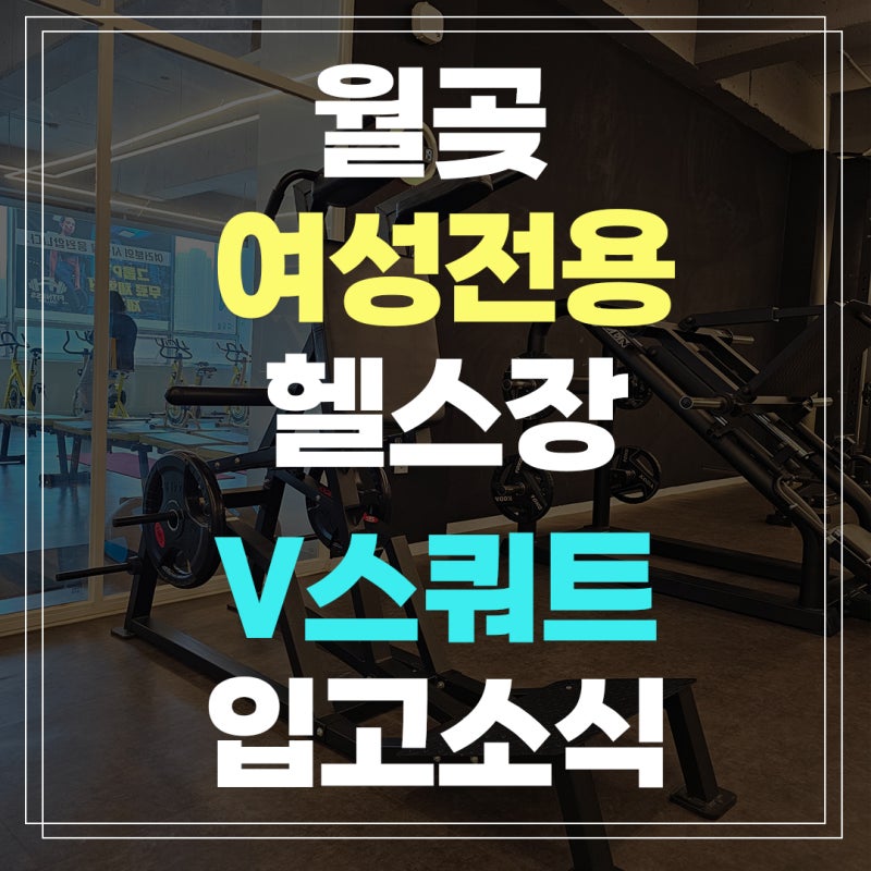 월곶헬스장 V스쿼트 머신 입고와 특가이벤트 소식!