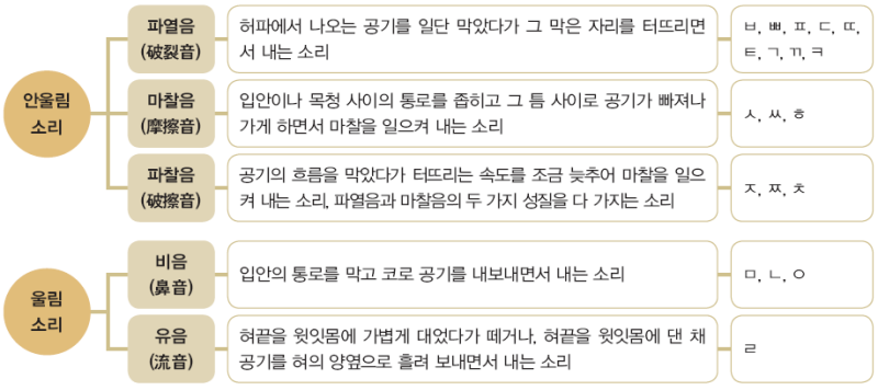 국어 문법 - 1. 음운 개념과 자음, 모음, 반모음 CMA국어영어학원 : 네이버 블로그