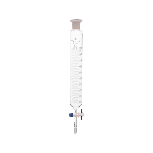  [유리초자] 원통형 눈금 조인트 드롭핑 깔때기, 24/40 Cylindrical Graduated Dropping Funnel