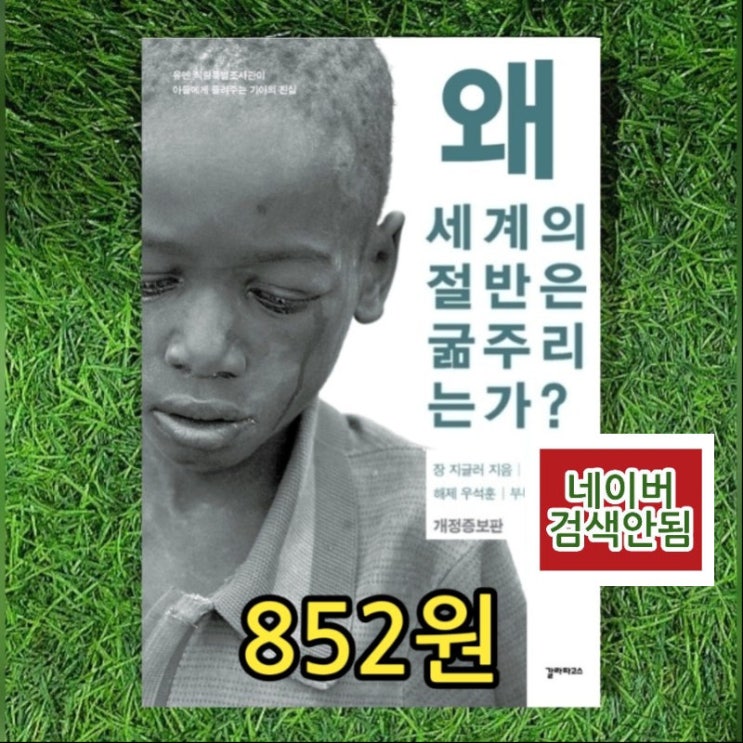  왜 세계의 절반은 굶주리는가? 장 지글러 852원 유영미 우석훈 주경복 갈라파고스 굶주림 기아의 진실 무게로 헌책방 중고서점