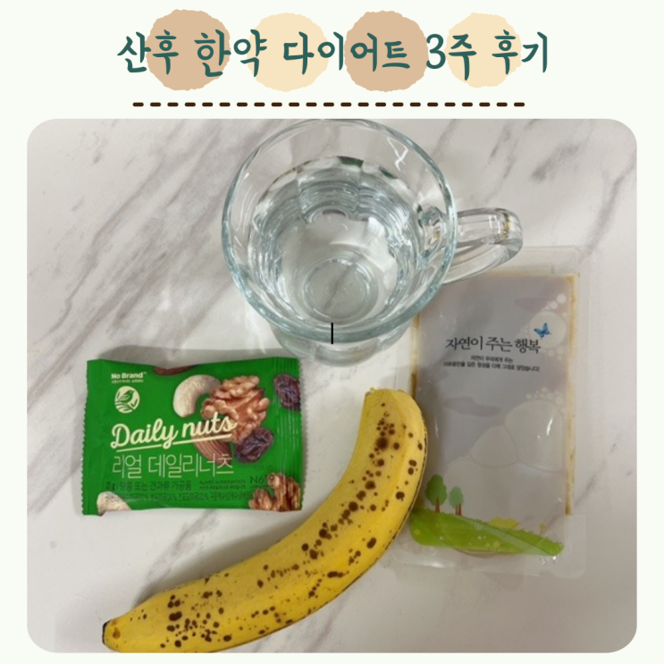  산후 한약 다이어트 3주 후기