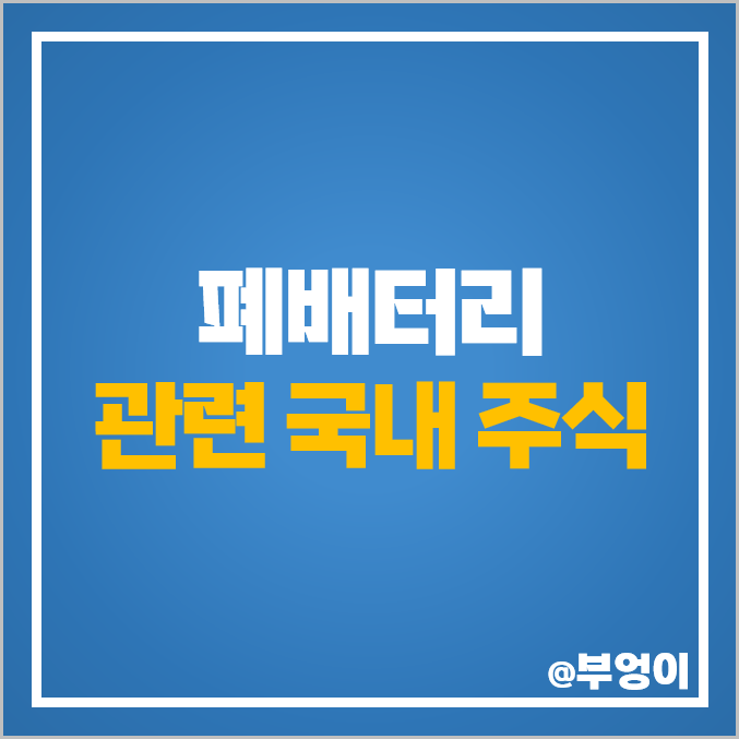 폐배터리 관련주 전기차 테마주 에코프로 주식 인선이엔티 주가 폐배터리 관련주 전기차 테마주 에코프로 주식 인선이엔티 주가
