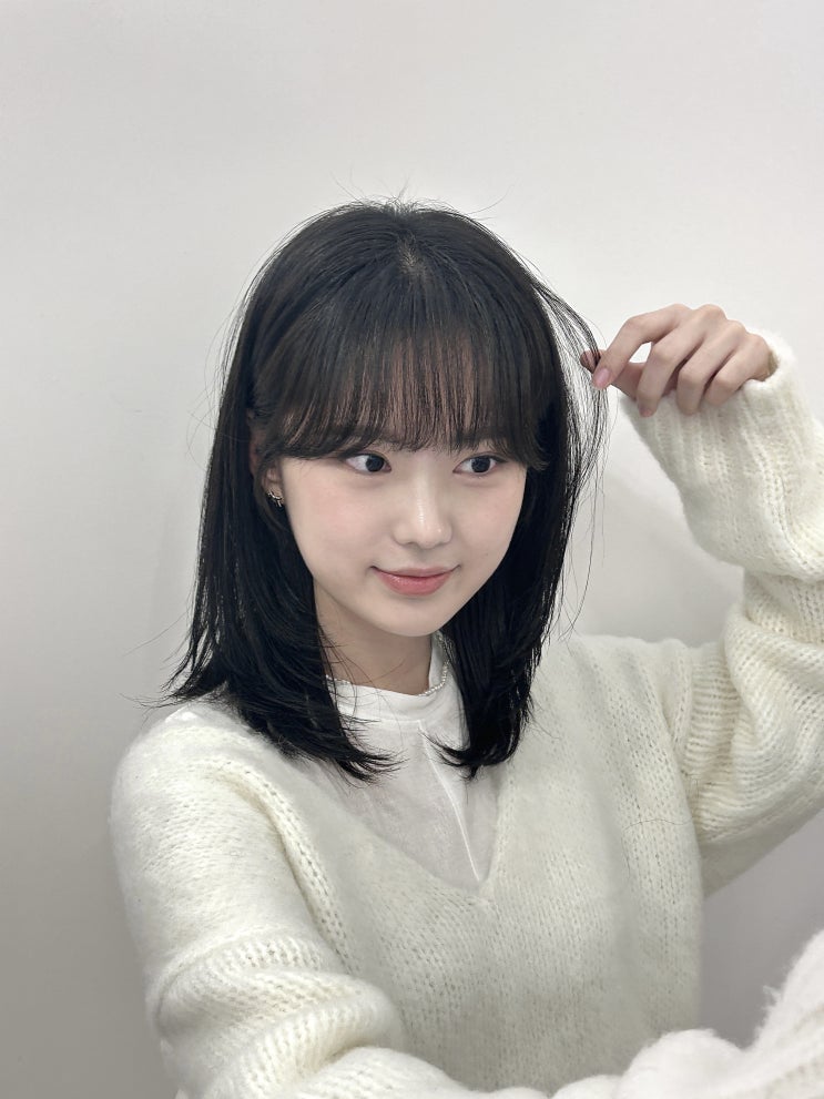  대구미용실/대구북구미용실/대구침산동미용실/대구머리잘하는곳/레이어드컷/중단발허쉬컷/크리우헤어