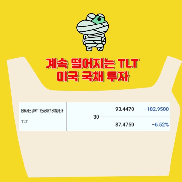 물타기 하다!! TLT 1주 매수 2024.04 [30주 보유]