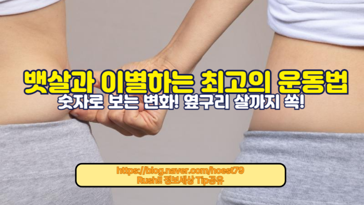  무릎에 무리를 주지 않으면서 효과적으로, 뱃살 빼는 운동과 옆구리 살 빼는 유산소 운동으로 건강하고 탄탄한 복부를 만드세요!