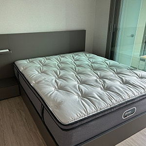 신혼침대 시몬스 뷰티레스트 자스민 라지킹 D2178A 모카그레이 협탁 101 국민프레임 신혼부부 ....
