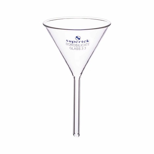  [유리초자] 단형 유리 깔때기, 60각도 Short Stem Filter Funnel, 60Angle
