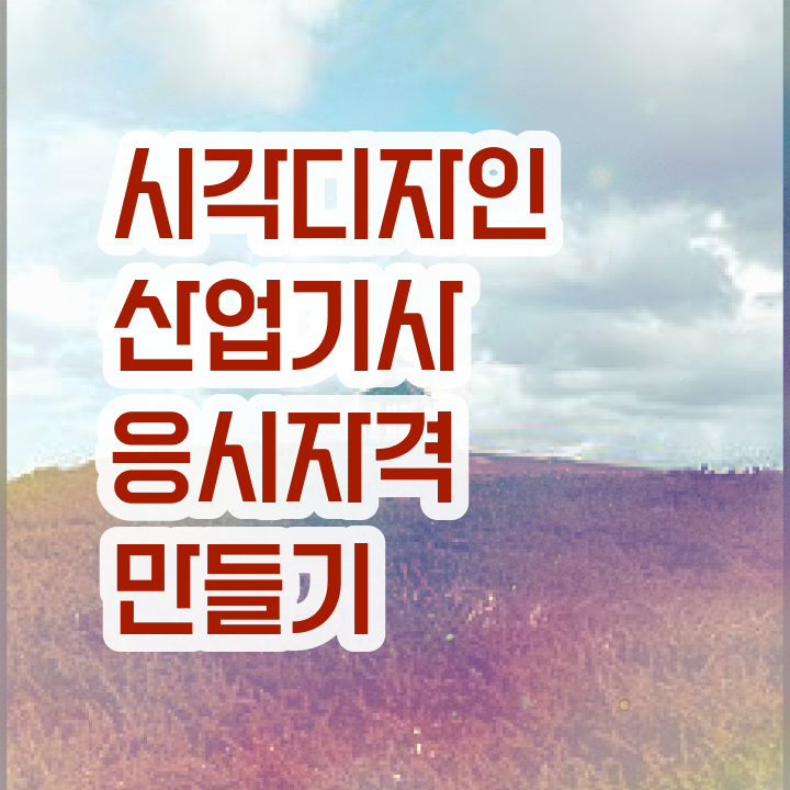  시각디자인산업기사 자격 시각디자인산업기사 응시자격 인강만 듣고 4개월 만에 준비했던 비법