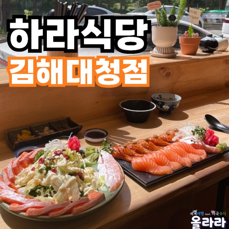 김해 장유 대청동 연어 일식 맛집 하라식당