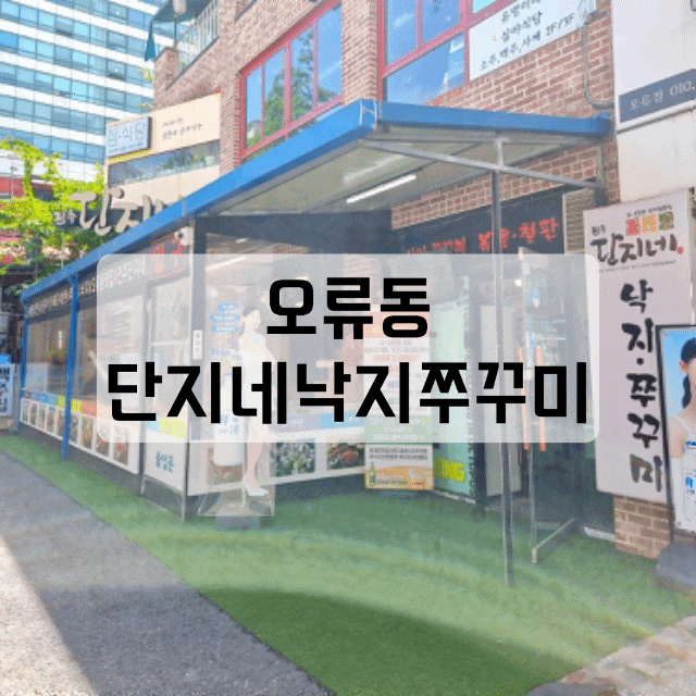  낙지와 삼겹의 조합, 대전 오류동 맛집 단지네낙지쭈꾸미