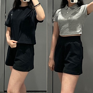 대구 이시아폴리스에서 착용해 본 나이키 반팔티 나이키 크롭 카라티