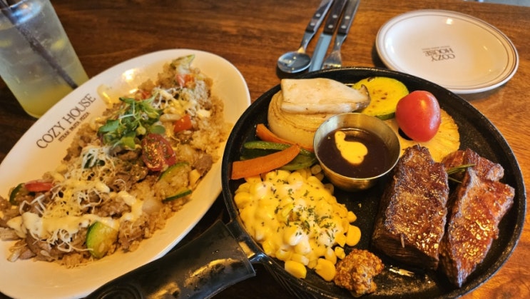  대구시지맛집 가성비 스테이크 맛집 - 코지하우스 사월